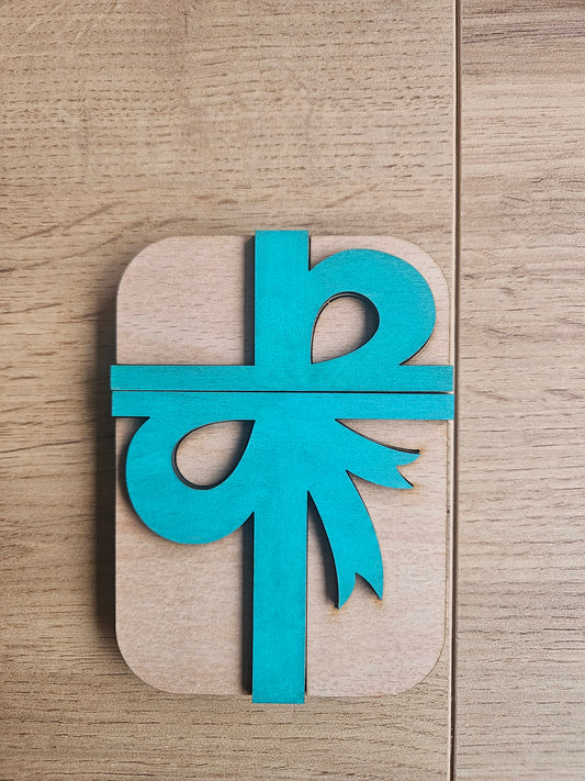 Wooden gift card Holder