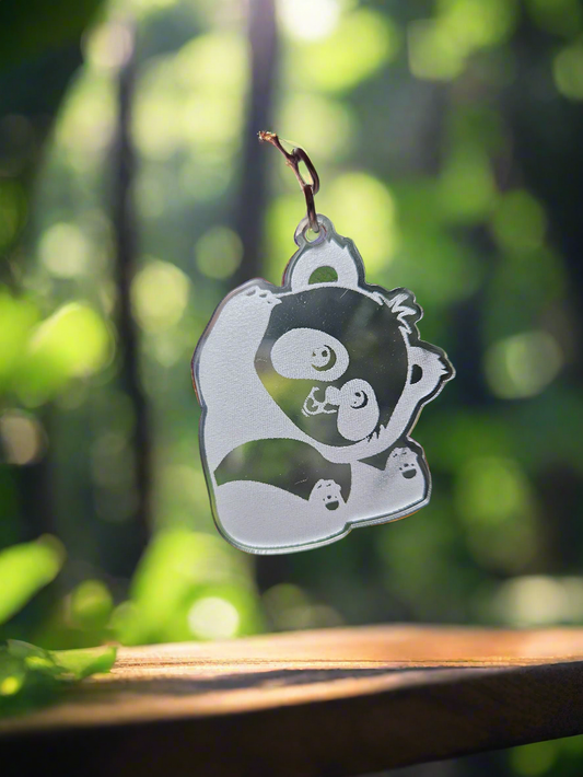 Cute panda keyring